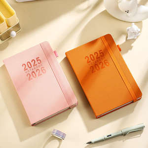 2026 Hardcover PU Leather Planner Plain Ruled Paper Daily Scheduler With <strong>365</strong> Annual Calendar <strong>Personalized</strong> <strong>Office</strong> &amp; School Agenda - Product Image 3