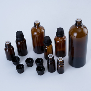 60ml chai thủy tinh màu Nâu Thủy Tinh Tinh dầu massage cơ bản chai thủy tinh với nắp đen chống trẻ em màu đen - Product Image 6