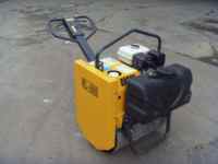 BOPU Mini Rouleau Compact Vibratoire Portatif 300 kg 15 kN 4 kW pour Béton et Sol avec Moteur