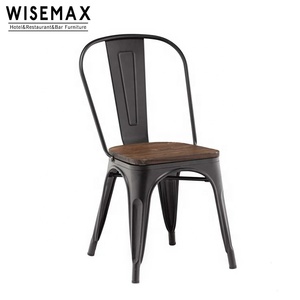 Retro venta al por mayor Vintage estilo apilable Diningl Cafe <span class=keywords><strong>Bistro</strong></span> de hierro Silla de Metal - Product Image 2