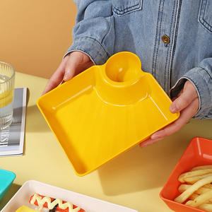 Plato <span class=keywords><strong>de</strong></span> plástico grueso para sumergir bolas <span class=keywords><strong>de</strong></span> masa hervida, <span class=keywords><strong>salsa</strong></span> integrada, plato <span class=keywords><strong>de</strong></span> <span class=keywords><strong>pollo</strong></span> frito para sushi, plato para comer bolas <span class=keywords><strong>de</strong></span> masa hervida, generación <span class=keywords><strong>de</strong></span> pelo - Product Image 2