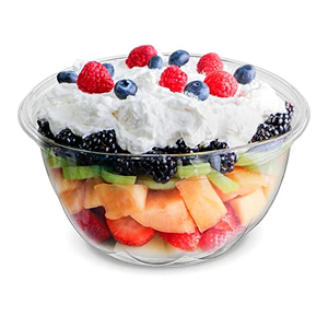 Caja de Plástico PET para Envasado de Frutas, Contenedor Transparente de Grado Alimenticio, Caja Redonda para Envasado de Ensaladas con Tapa Abatible - Product Image 4