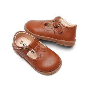 Yeni moda çocuklar klasik T Bar Mary Jane ayakkabı toptan sert taban kaliteli deri prenses Mary Jane ayakkabı kızlar için - Product Image 2