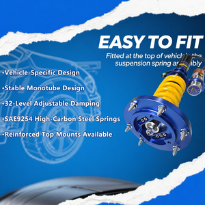 ชุด coilover: Jplus ระบบกันสะเทือนแบบสปอร์ตปรับได้<span class=keywords><strong>ส</strong></span>ำหรับ MAZDA <span class=keywords><strong>323</strong></span> GTX - Track โช้คอัพพร้อมใช้งาน - Product Image 6