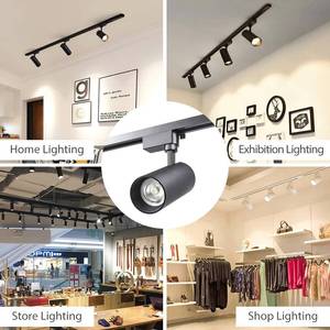 Modern LED magnetic track <b>light</b> pendant, with Tuya control, linear spotlight 10-30W, - Product Image 6