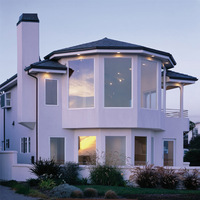 Fenêtre panoramique sur mesure avec double vitrage isolant trempé pour villa, maison résidentielle, extérieur, fenêtre fixe en aluminium