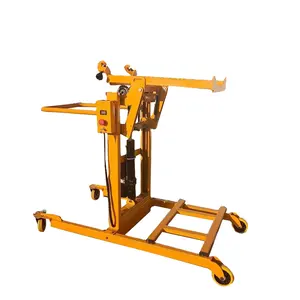 Multifunction Oil Drum Stacker Truck Semi Electric Hydraulic Drum Rotator Handling Lifter Equipment Drum Transportation