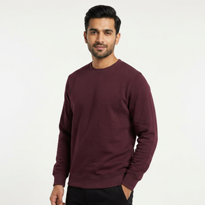 Excellent Quality Men's Unisex Winter Crew Neck Half Zip Hoodies and <b>Sweatshirts</b> Custom Print 100% Cotton <b>Velour</b> Oversized - Product Image 1