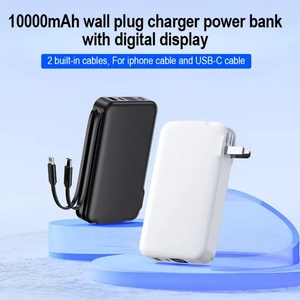 Cargador Portátil de Pared con Carga Rápida, 10000mAh, Pantalla Digital, con 3 Cables para iPhone - Product Image 3