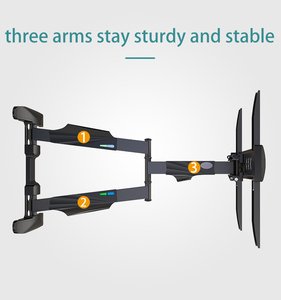 Support de télévision Zeno DL-650E avec trois <span class=keywords><strong>bras</strong></span> inclinaison réglable Rv <span class=keywords><strong>Tv</strong></span> support mural <span class=keywords><strong>pliant</strong></span> pour support de télévision 40-70 pouces - Product Image 4