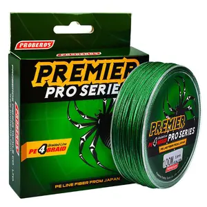 1pc Premier 100M Multifilament PE Braided Fishing Line 4 Stand 6LB