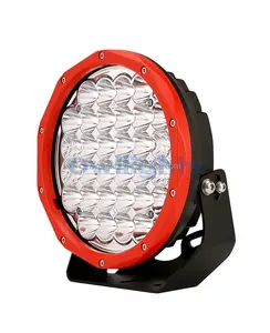 2024 New 4X4 160W Red LED Work Light 9 Inch Round Spotlight 4WD Off-Road LED Driving Light For Truck SUV UTV