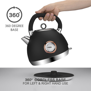 Nouvelle conception, vente chaude, bouilloire électrique sans fil en acier inoxydable de 1,8 l, de luxe, pour le thé et le café - Product Image 4