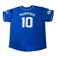 Pabrik ODM Jersey Baseball Custom Tanpa Batasan Warna Logo Bordir Cetak Sublimasi Biru Softball Unisex 100% Poliester