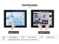 IP65 su geçirmez dokunmatik ekran ahududu pi 12 12.1 inç endüstriyel güneş işığı okunabilir lcd monitör açık