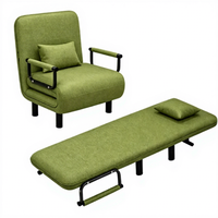 Divano Letto Pieghevole Moderno e Minimalista per Soggiorno, Studio e Ufficio - Divano Singolo Multifunzionale Ecologico