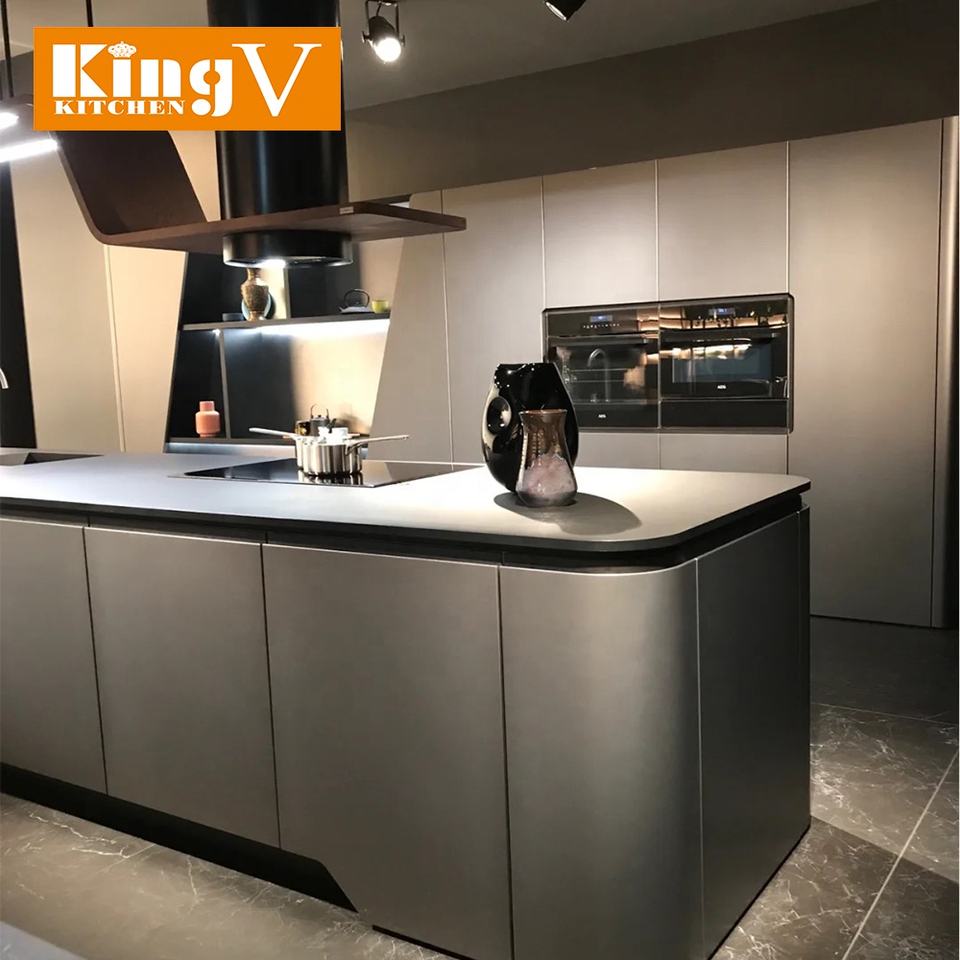 New Modern Matte Finished Lacquer Kitchen Cabinet Designs Hot Selling ...