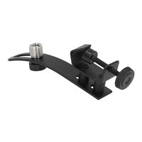 Clip de fixation de microphone pour batterie, réglable et antichoc, pour la pratique et l'enregistrement