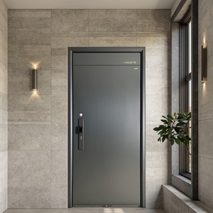 Thiết kế hiện đại bên ngoài cửa ra vào phía trước nhà máy giá an ninh cửa chính để cải thiện mức độ của cuộc sống - Product Image 1