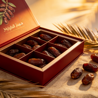 Boîtes de dattes personnalisées avec impression sur mesure, emballages de luxe pour cadeaux de Noël, vente en gros, boîtes cadeaux de dattes gourmandes