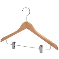 Cintres en bois de lotus en gros, spécifiques aux hôtels, antidérapants, sans trace, avec pinces, rotatifs à 360°, crochets personnalisables, style pastoral