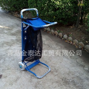Folding Portable Beach Cart 1140x490x490mm 2 Wheels Iron Material Multipurpose Cargo <b>Trolley</b> For Camping - Product Image 3