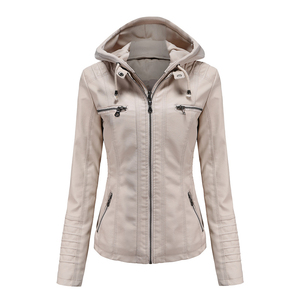 TONGYANG giacca in ecopelle <span class=keywords><strong>donna</strong></span> <span class=keywords><strong>moto</strong></span> Plus Size giacca in <span class=keywords><strong>pelle</strong></span> con cappuccio da <span class=keywords><strong>donna</strong></span> Casual Streetwear