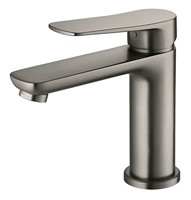 Robinet de lavabo commercial en acier inoxydable SUS304, mitigeur monocommande eau chaude et froide pour projets hôteliers et d'ingénierie