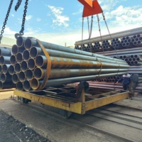 Tuyau en acier soudé ERW Q235B Q355B S235JR S355JR, diamètre extérieur 21,3 mm à 660 mm, épaisseur 2 mm à 25 mm, pour projets de construction, en stock