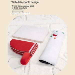 Cama para Mascotas con Diseño Navideño, Ecológica, Sólida, Tipo Tienda, Semi-cerrada, Tipo Casa, Cómoda, para Perros y Gatos - Product Image 4