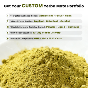 Lifeworth Yerba Mate Instant Tea <strong>Sweet</strong> Mint Flavor Immunity &amp; Detox 11g Sachet Powder - Product Image 2