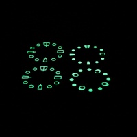 Montre de plongée modifiée SKX007 NH35/6 au prix d'usine, cadran de montre en laiton super lumineux à 30 couches de 28,5 mm