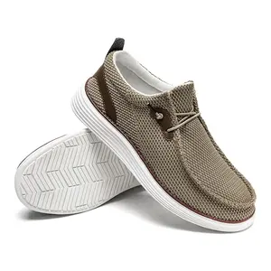 Mocasines de lona sin cordones Dana, cómodos zapatos planos para caminar para <span class=keywords><strong>hombre</strong></span> <span class=keywords><strong>Dude</strong></span>, mocasines suaves antideslizantes, <span class=keywords><strong>zapatillas</strong></span> de deporte de verano, talla 39 - Product Image 3
