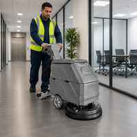Nettoyeur de sol professionnel CleanHorse H20 Walk Behind 2300 ㎡ Machine de nettoyage des sols pour centre de distribution d'entrepôt