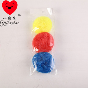 Cleaning Balls <b>Plastic</b> PP 3-Pack Colorful Eco Friendly <b>Kitchen</b> Scouring Pads - Product Image 2