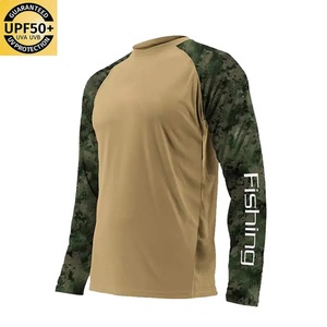 Chemise de pêche personnalisée en tissu rafraîchissant en soie glacée avec protection solaire SPF, chemise de performance à manches longues pour la pêche, chemise de randonnée - Product Image 1