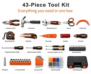 Juego de Herramientas Manuales para el Hogar de 43 Piezas OEM con Estuche Rígido para Reparaciones Generales del Hogar y <span class=keywords><strong>Mantenimiento</strong></span> DIY - Product Image 5