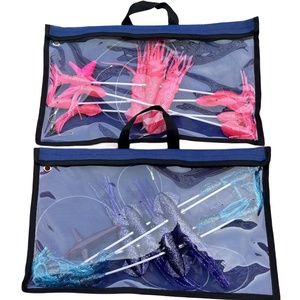 Yousya Bird Octopus Squid Trolling Lure Set Spread Bar con bolsa de almacenamiento práctica de pesca Mahi Tuna <span class=keywords><strong>Marlin</strong></span> - Product Image 3