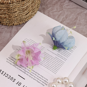 Cabezas de Flores de Seda Hechas a Mano, Decoraciones Florales Artificiales Coloridas para Tocados Hanfu, Horquillas y Disfraces - Product Image 4