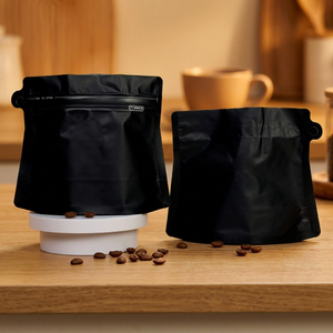 Bolsas de Café de Alta Calidad con Válvula, Fondo Plano Ecológico, a Prueba de Humedad, Tipo Stand-Up, para Regalo de Granos de Café, En Stock - Product Image 1