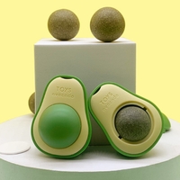 Fabricants ventes directes de jouets pour animaux de compagnie avocat boule de menthe protection des poils santé gastro-intestinale boule d'herbe à chat jouets de collation
