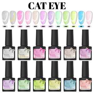 Vernis à ongles en gel <span class=keywords><strong>UV</strong></span> coloré, paillettes laser, diamant, colle flash, longue durée, <span class=keywords><strong>semi</strong></span>-<span class=keywords><strong>permanent</strong></span>, style français, design œil de chat, <span class=keywords><strong>lampe</strong></span> LED - Product Image 4