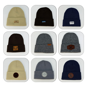 Plain Men <strong>Woman</strong> Gorras <strong>Black</strong> Warm Knitted Thermal Caps Hunting Custom Animal Logo Acrylic Winter Hats <strong>Beanie</strong> - Product Image 4