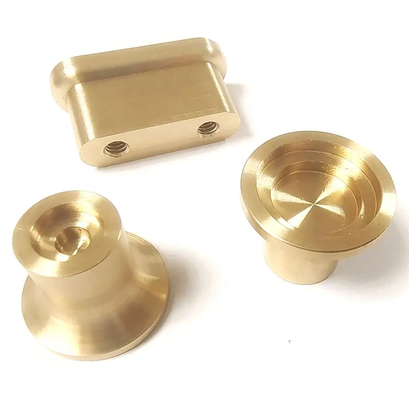 Custom precision quality brass cnc parts component metal machining parts cnc aluminium kitchen cabinet knobs