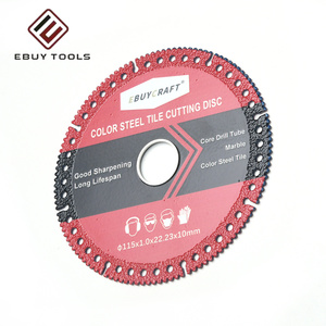 <span class=keywords><strong>Lame</strong></span> de coupe composite multifonctionnelle brasée pour la découpe à sec de carreaux de céramique, dalles de roche, tuiles en acier coloré et marbre - Product Image 3
