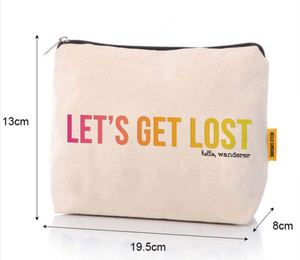 Pochette de maquillage de voyage personnalisée pour femme, style tendance, en coton, avec fermeture éclair, logo personnalisé - Product Image 2