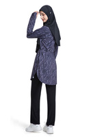 Groothandel 3-delige/set moslim zwemkleding voor vrouwen, volledige bedekking, plus size, bescheiden islamitische burkini zwemkleding met hijab sjaal 2026