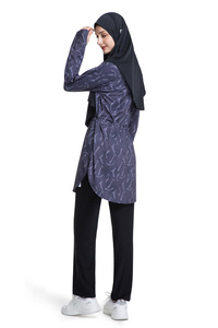 Ensemble de 3 maillots de bain musulmans pour femmes, couvrants, grande taille, burkini islamique modeste avec hijab, collection 2026 - Product Image 3