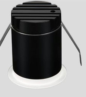 Projecteur mural LED encastré 5W 12W noir sans cadre pour décoration intérieure