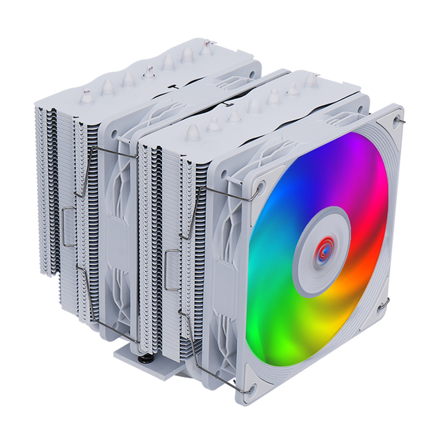 DS3000V7 CPU COOLEL Twin Tower Air-cooled Radiator CPU Cooler 7*6mm Heatpipes TDP 280W, Intel LGA1700/1851/1200/115X/20XX; AMD